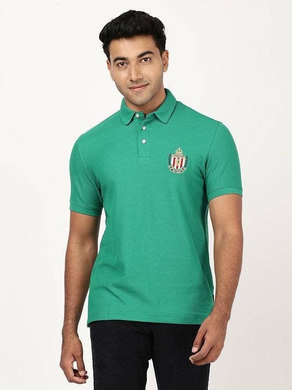 Men Solid Polo T-Shirt