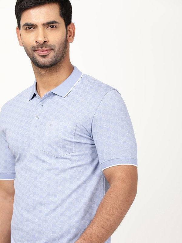 Men Printed Polo T-Shirt