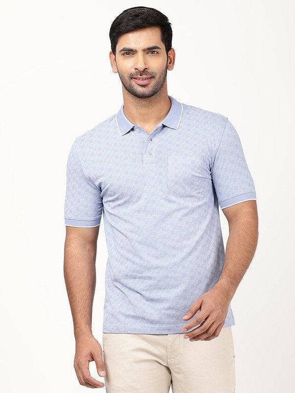 Men Printed Polo T-Shirt
