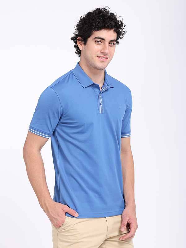 Men Solid Polo T-Shirt