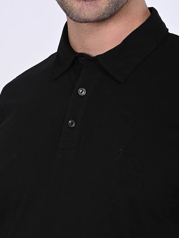 Men Solid Polo T-Shirt