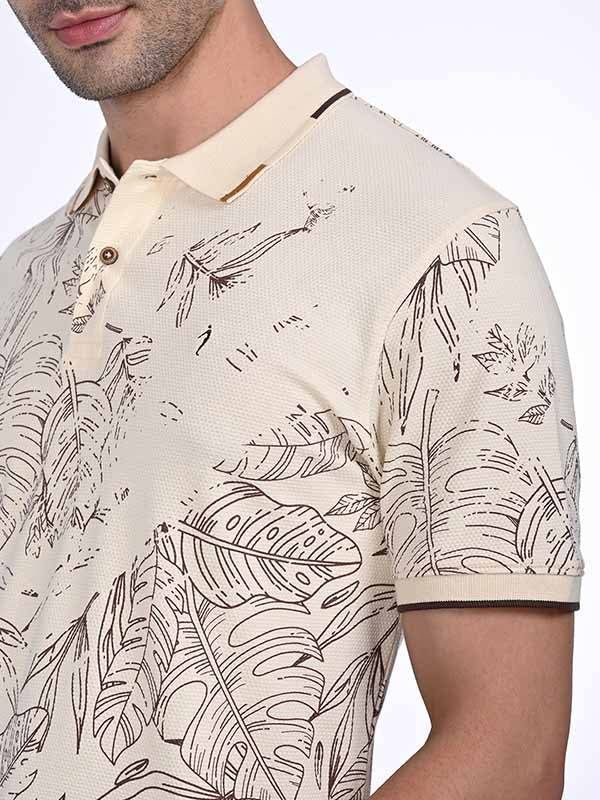 Men Printed Polo T-Shirt