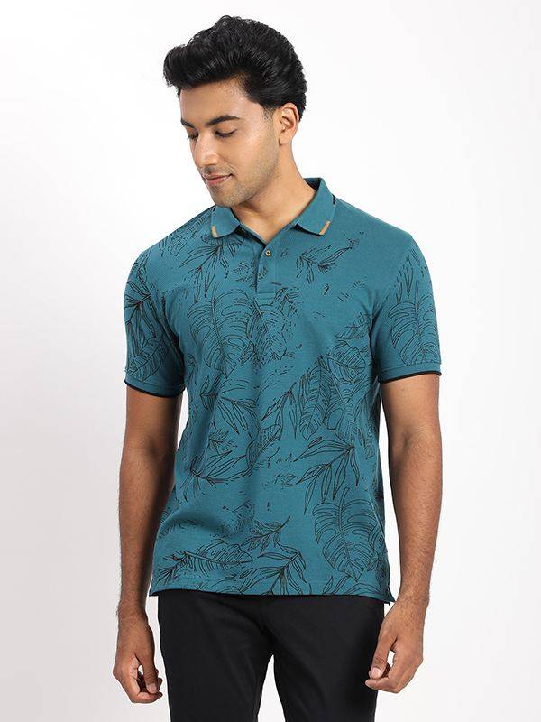 Men Printed Polo T-Shirt