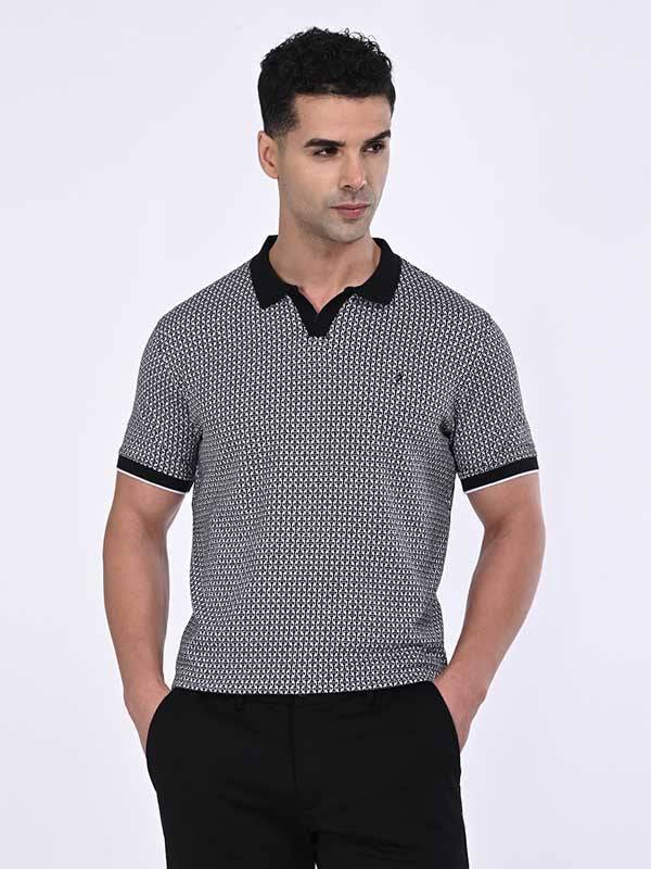 Men Printed Polo T-Shirt