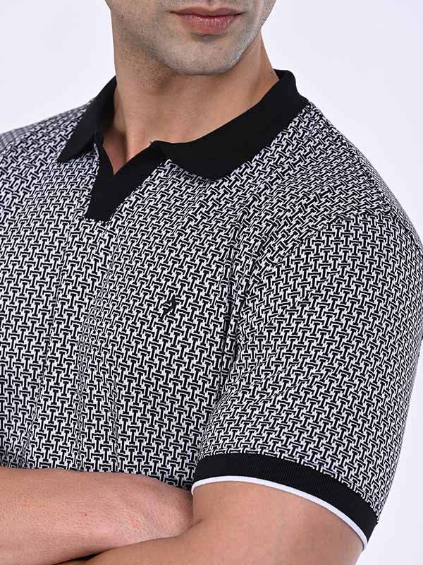 Men Printed Polo T-Shirt