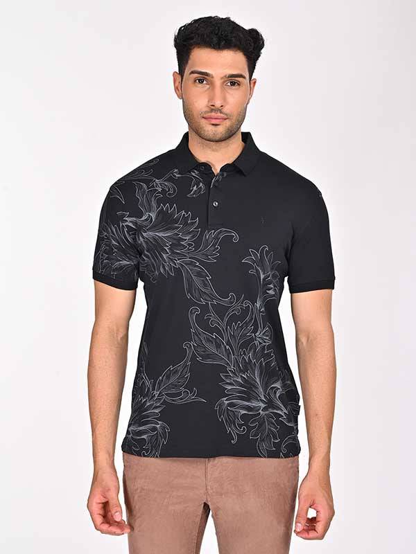 Men Printed Polo T-Shirt