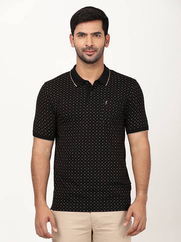 Men Printed Polo T-Shirt