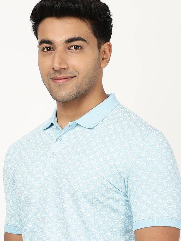 Men Printed Polo T-Shirt