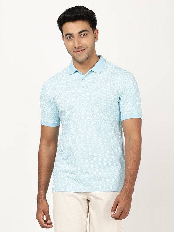 Men Printed Polo T-Shirt