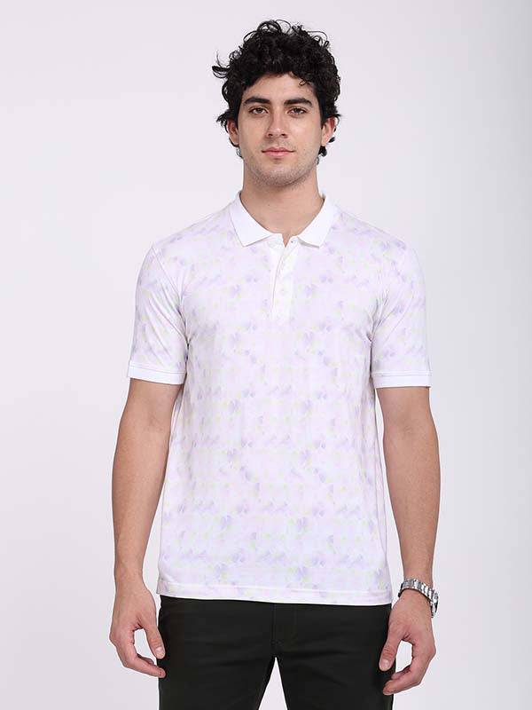 Men Printed Polo T-Shirt