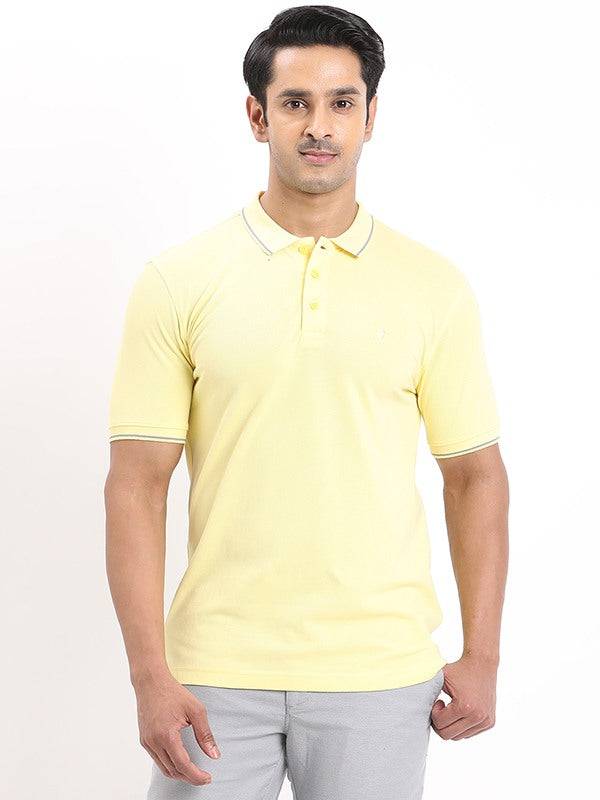 Men Solid Polo T-Shirt