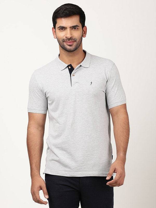 Men Solid Polo T-Shirt