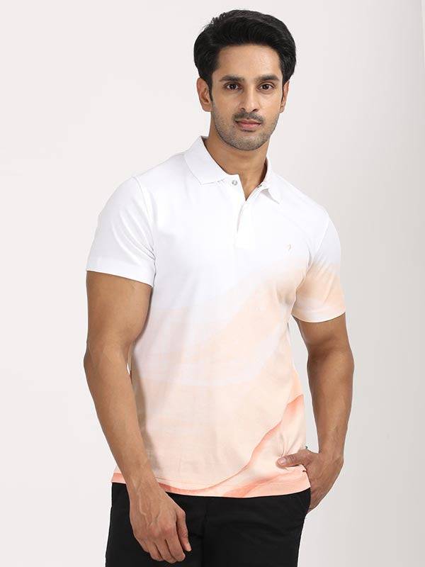 Men Printed Polo T-Shirt