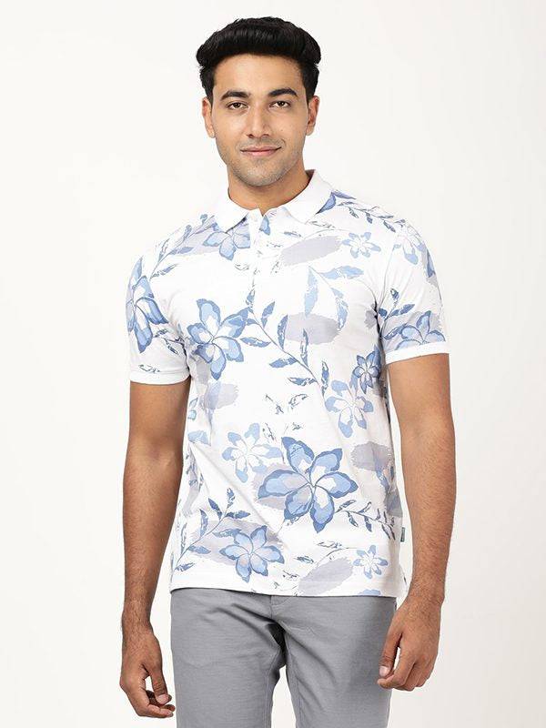 Men Printed Polo T-Shirt