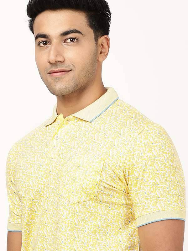 Men Printed Polo T-Shirt