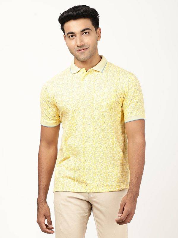 Men Printed Polo T-Shirt