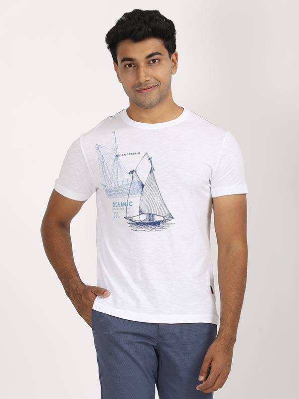 Men Graphic Crew Neck T-Shirt