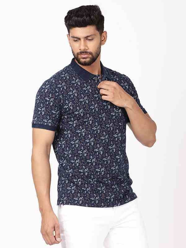 Men Printed Polo T-Shirt