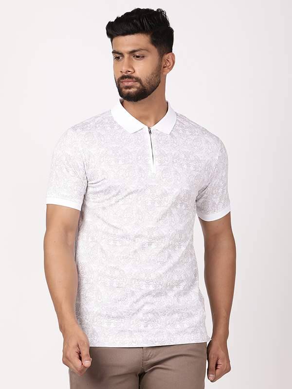 Men Printed Polo T-Shirt