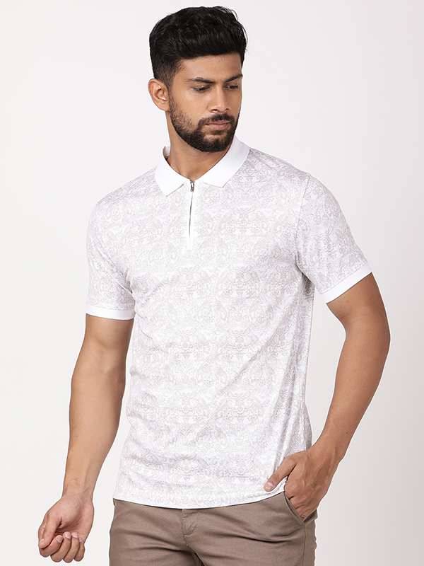 Men Printed Polo T-Shirt