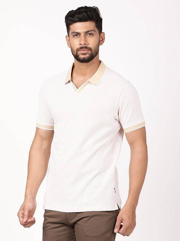Men Solid Polo T-Shirt