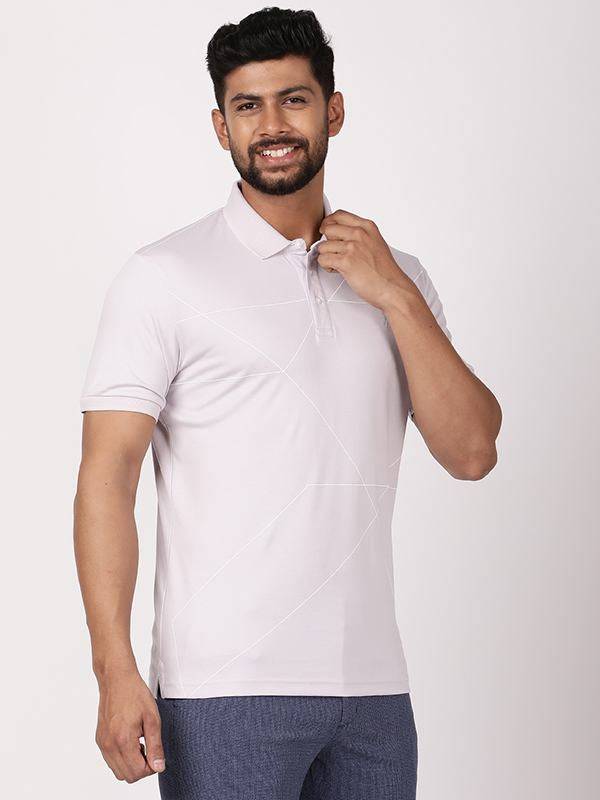 Men Printed Polo T-Shirt