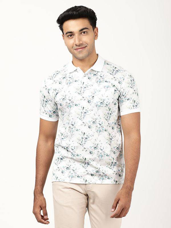 Men Printed Polo T-Shirt