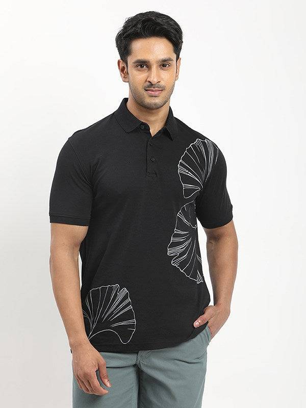 Men Printed Polo T-Shirt