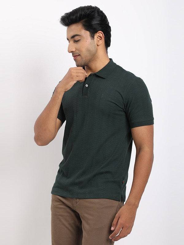 Men Solid Polo T-Shirt