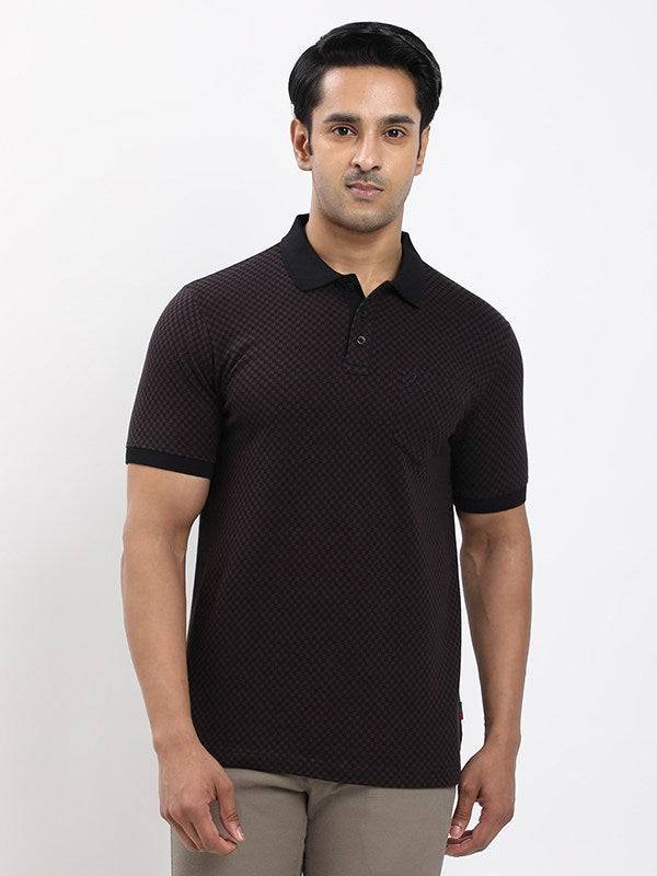 Men Checked Polo T-shirt