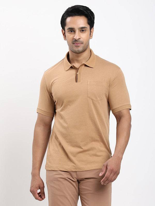 Men Solid Polo T-shirt