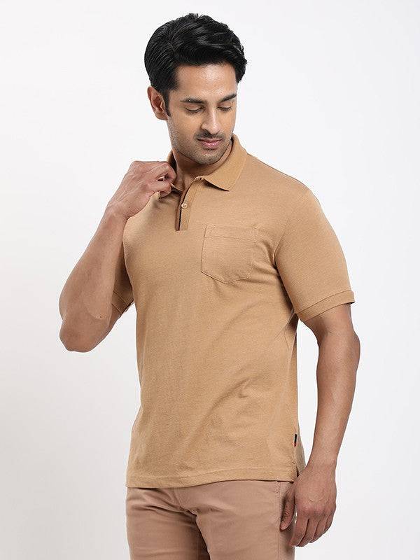 Men Solid Polo T-shirt