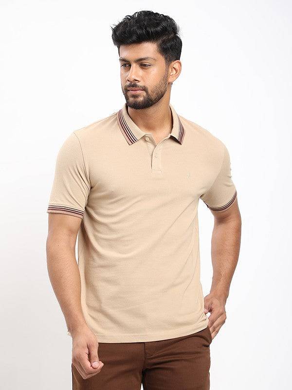 Men Solid Polo T-shirt