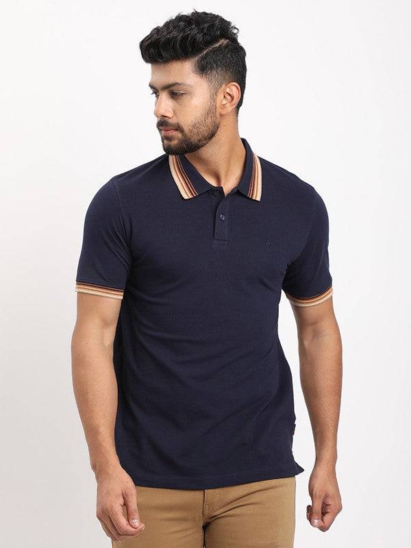 Men Solid Polo T-Shirt
