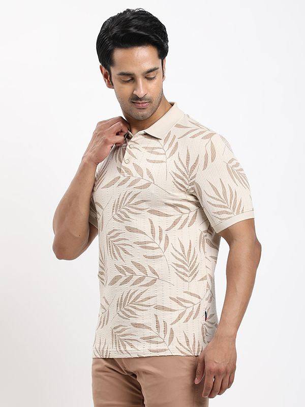 Men Printed Polo T-shirt