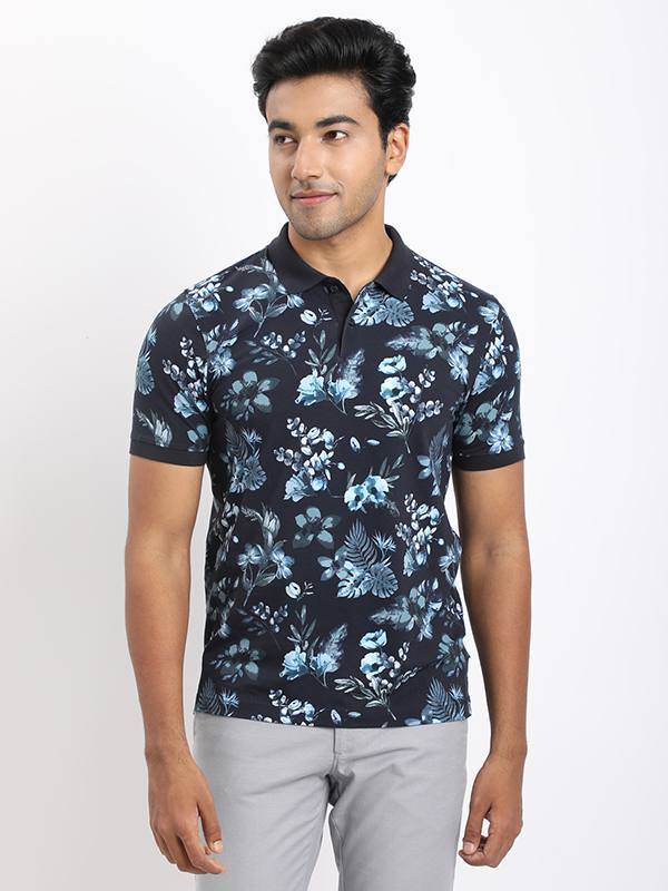 Men Printed Polo T-Shirt