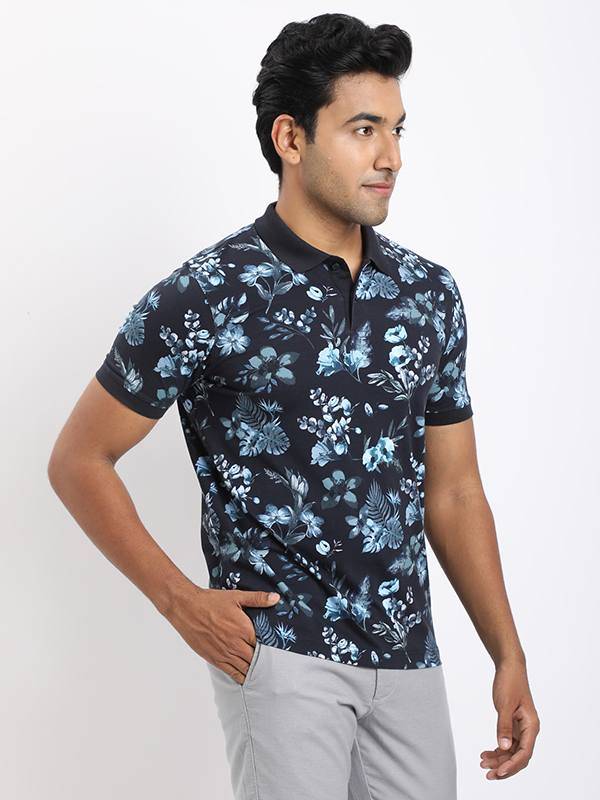 Men Printed Polo T-Shirt