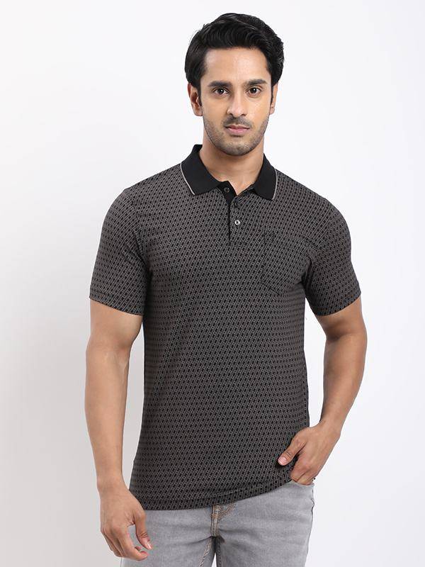 Men Printed Polo T-Shirt