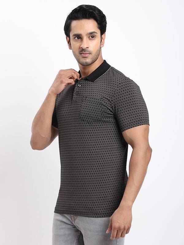 Men Printed Polo T-Shirt