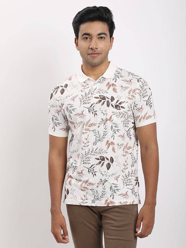 Men Printed Polo T-Shirt