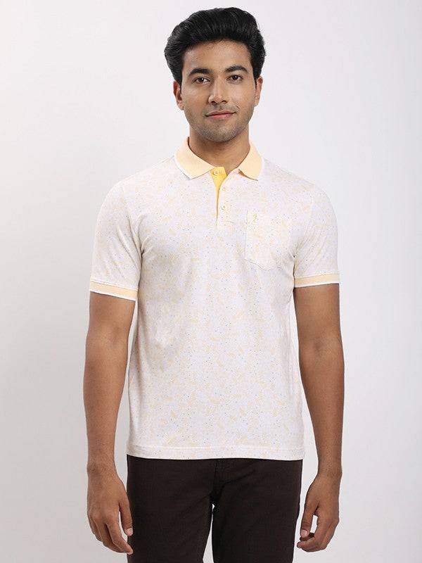 Men Printed Polo T-Shirt