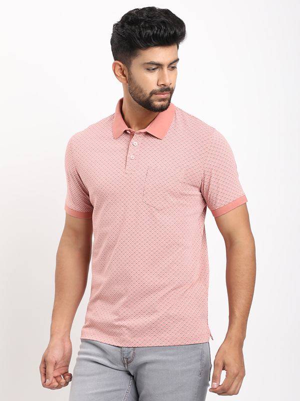 Men Printed Polo T-Shirt