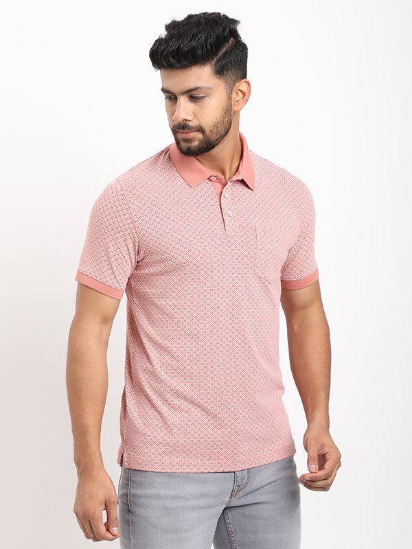 Men Printed Polo T-Shirt