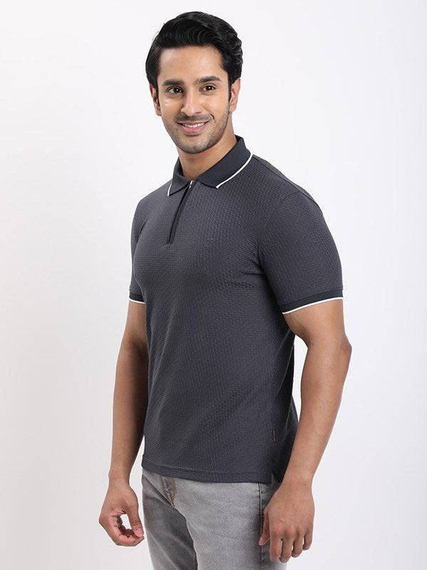 Men Solid Polo T-Shirt