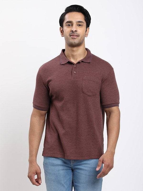 Men Solid Polo T-shirt