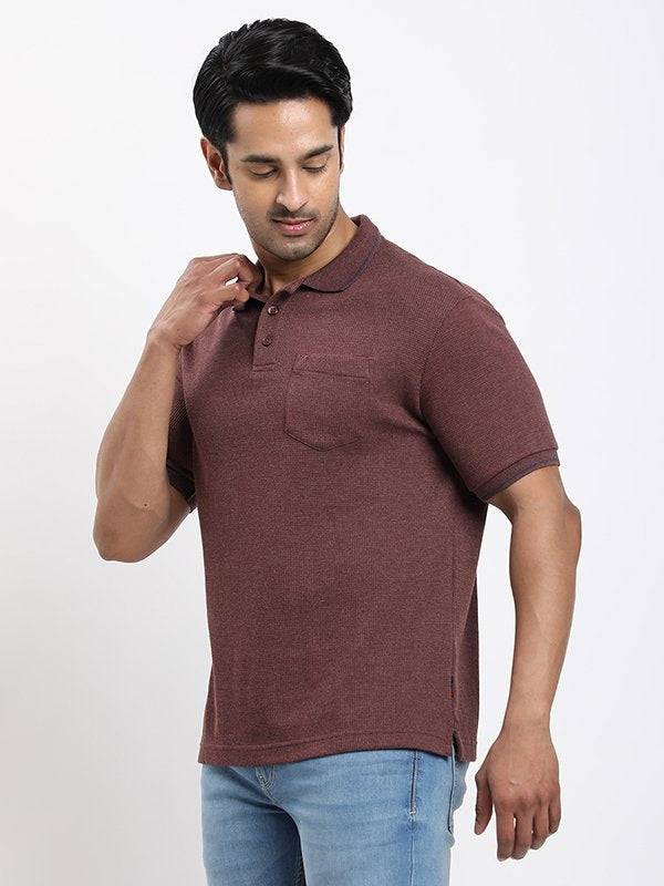 Men Solid Polo T-shirt