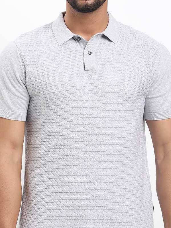 Men Solid Polo T-shirt