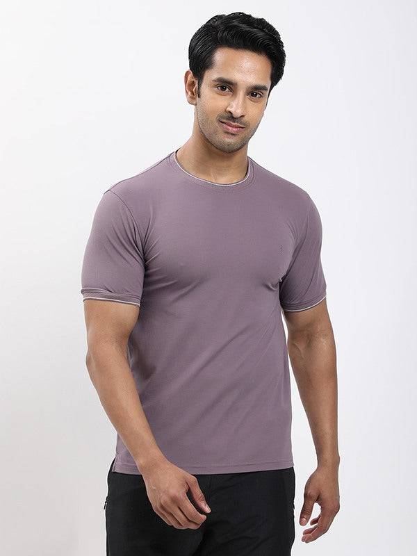 Men Solid Crew Neck T-Shirt