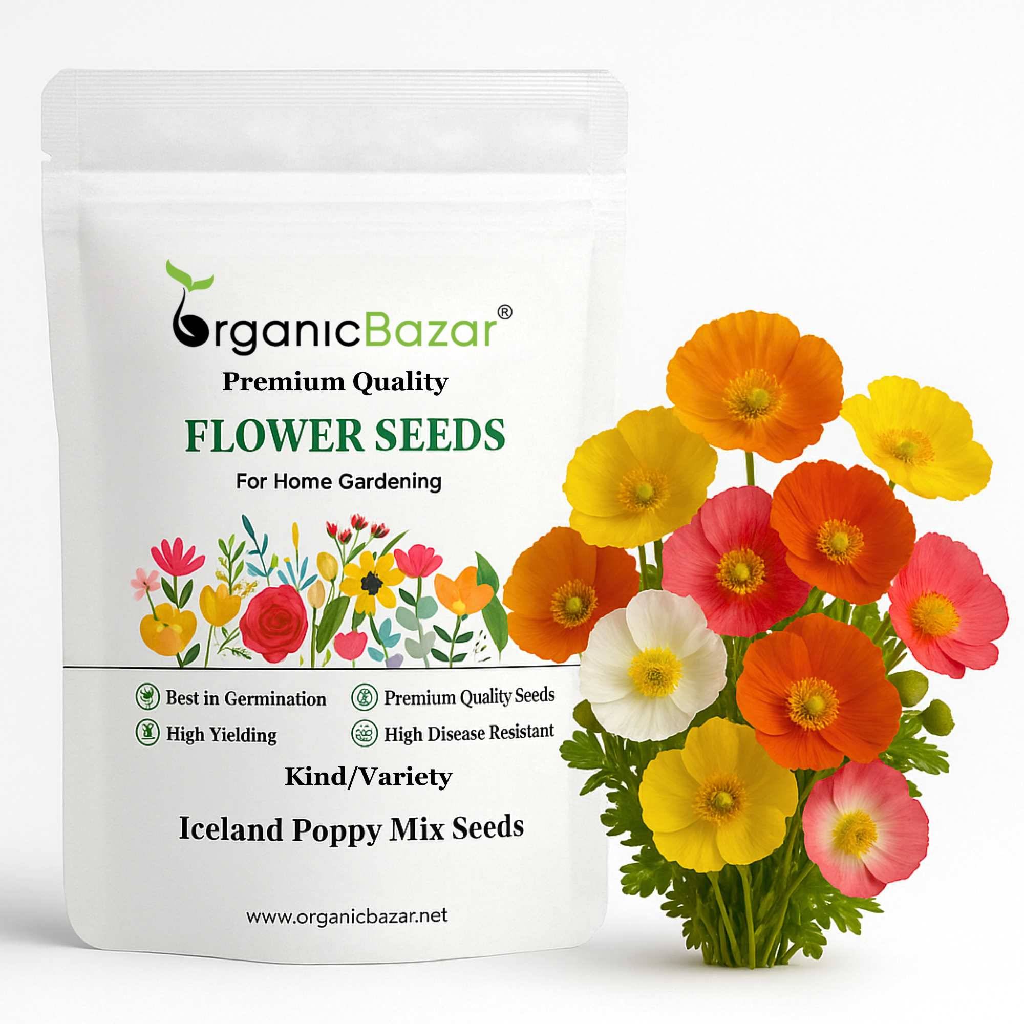 Iceland Poppy Mix Seeds (400 Seeds)