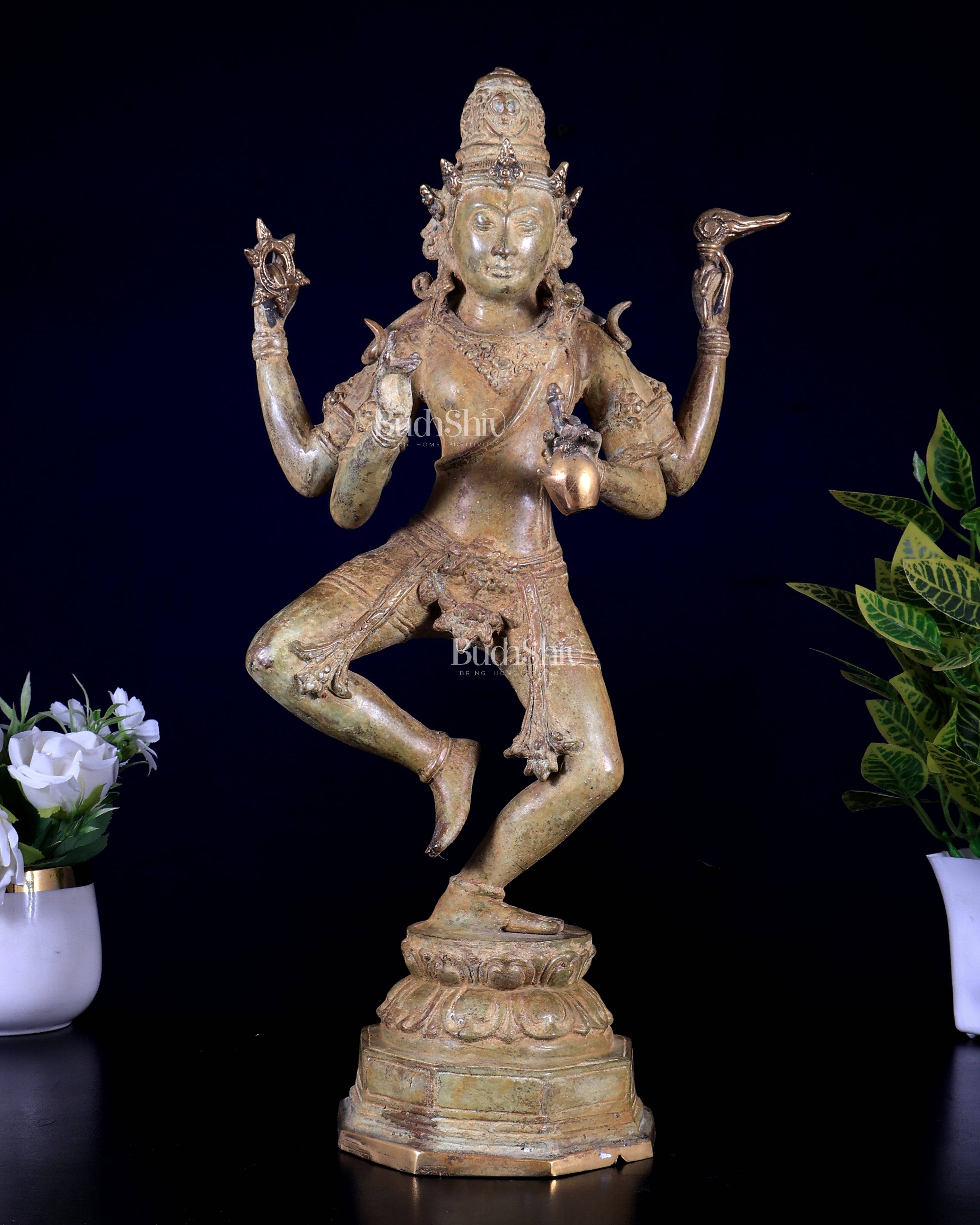 Pure Bronze Dancing Shiva – Balinese Masterpiece 18 inch